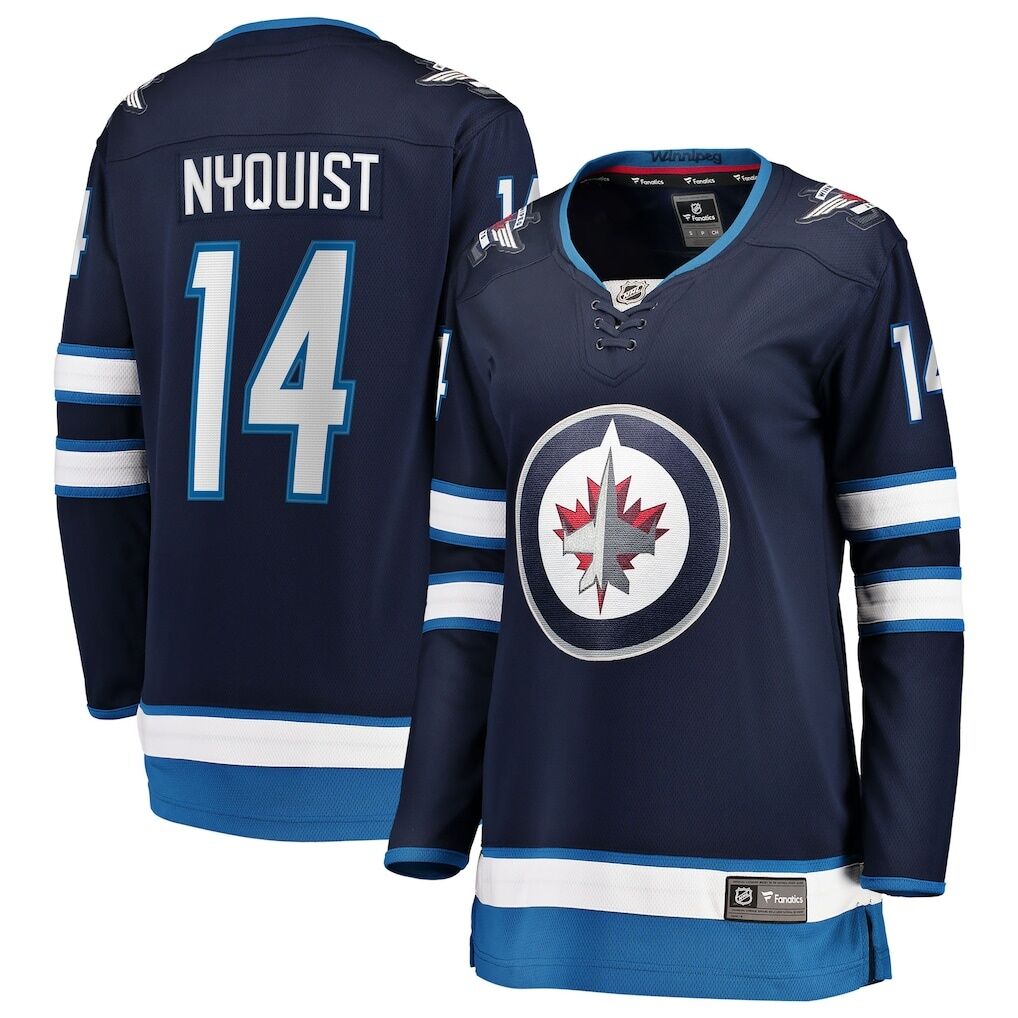 Gustav Nyquist Winnipeg Jets Fashion7 Women's Home Breakaway Jersey