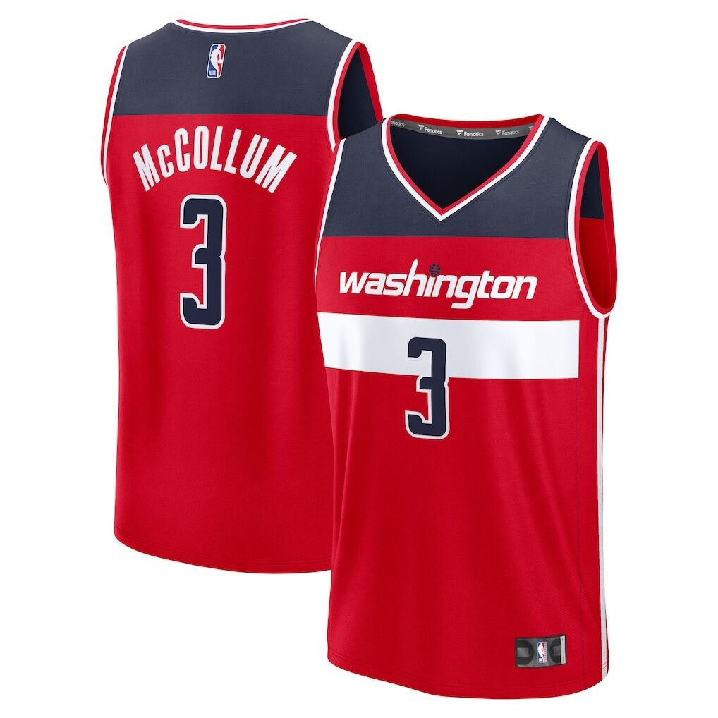 CJ McCollum Washington Wizards Fashion7 Fast Break Replica Player Jersey - Icon Edition