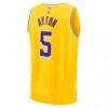 Deandre Ayton Los Angeles Lakers Fashion7 Fast Break Replica Player Jersey - Gold - Detail View