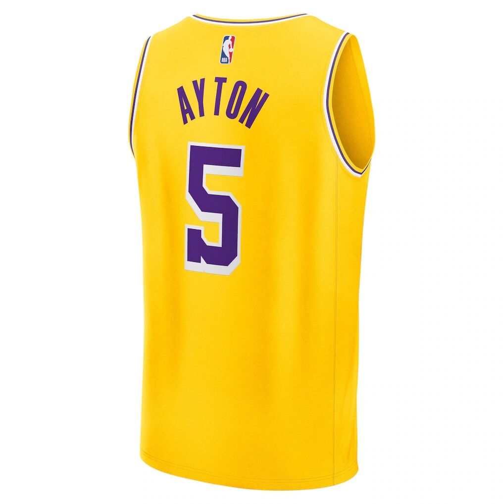 Deandre Ayton Los Angeles Lakers Fashion7 Fast Break Replica Player Jersey - Icon Edition