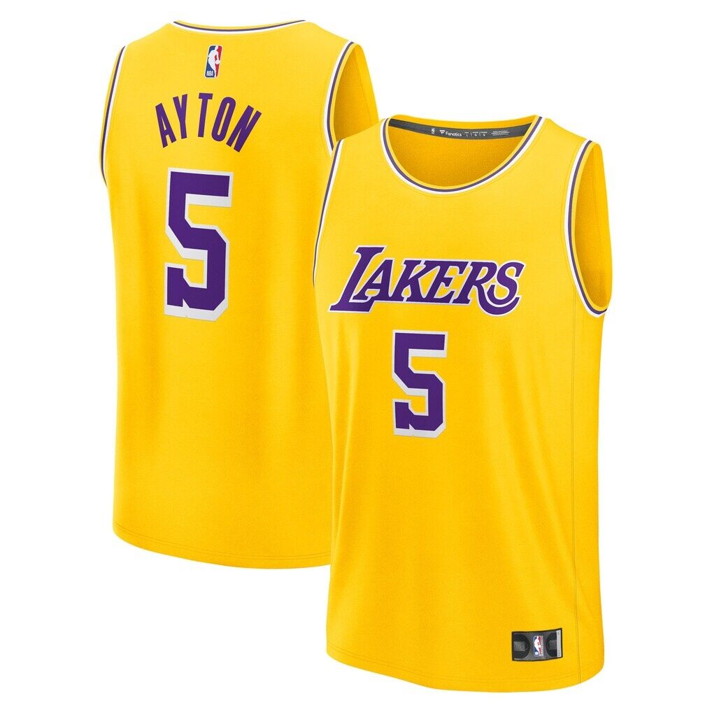 Deandre Ayton Los Angeles Lakers Fashion7 Fast Break Replica Player Jersey - Icon Edition