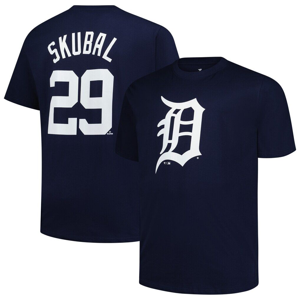 Tarik Skubal Detroit Tigers Fashion7 Big & Tall Name & Number T-Shirt