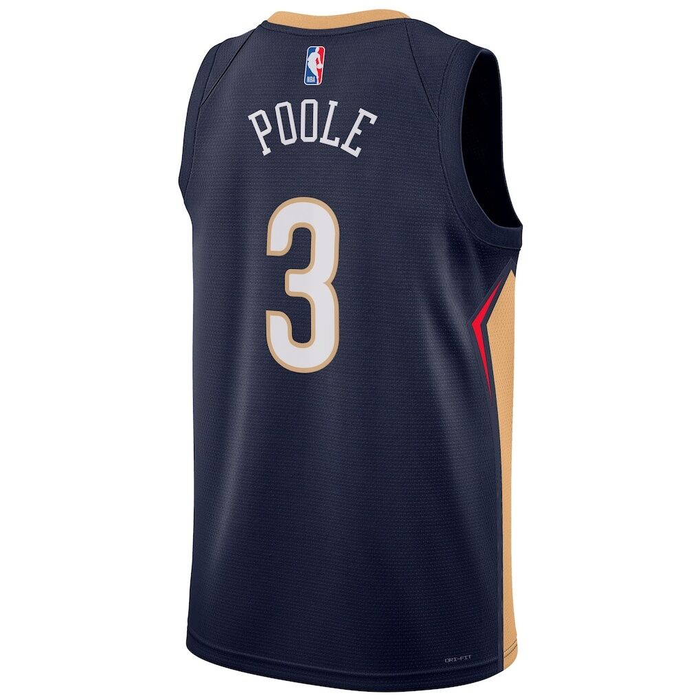 Jordan Poole New Orleans Pelicans Nike Unisex Swingman Jersey - Navy - Icon Edition