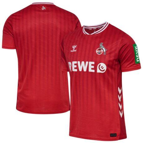 1. FC Köln Hummel Unisex Away 2025/26 Replica Jersey - Red - Front View