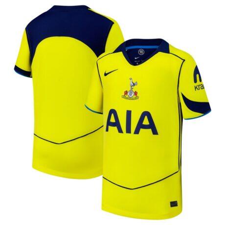 Tottenham Hotspur Nike Youth 2025/26 Third Replica Jersey - Yellow - Front View