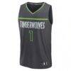 Terrence Shannon Jr. Minnesota Timberwolves Fashion7 Fast Break Replica Jersey - Statement Edition - - Side View