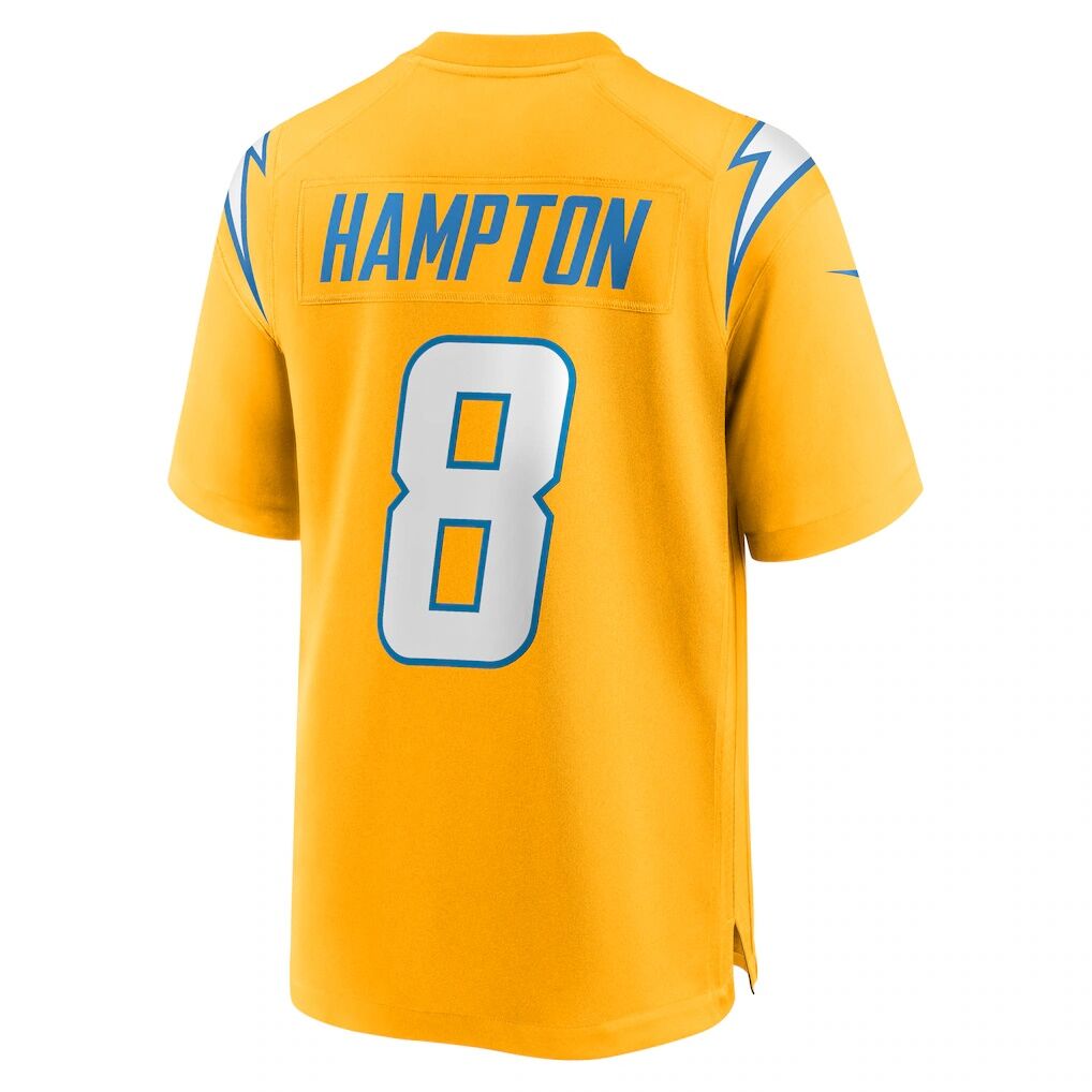 Omarion Hampton Los Angeles Chargers Nike Alternate Charger Power Game Player Jersey