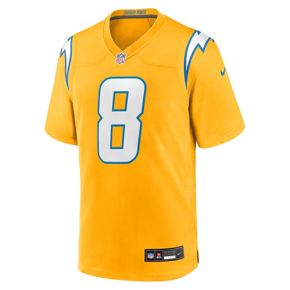 Omarion Hampton Los Angeles Chargers Nike Alternate Charger Power Game Player Jersey
