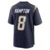 Omarion Hampton Los Angeles Chargers Nike Alternate Super Chargers Game Player Jersey - Navy - Detail View