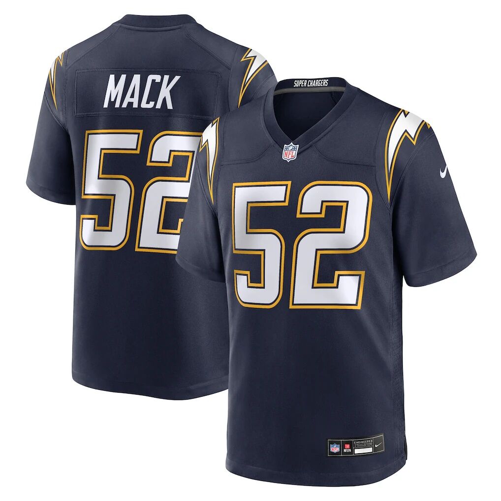Khalil Mack Los Angeles Chargers Nike Alternate Charger Power Game Player Jersey