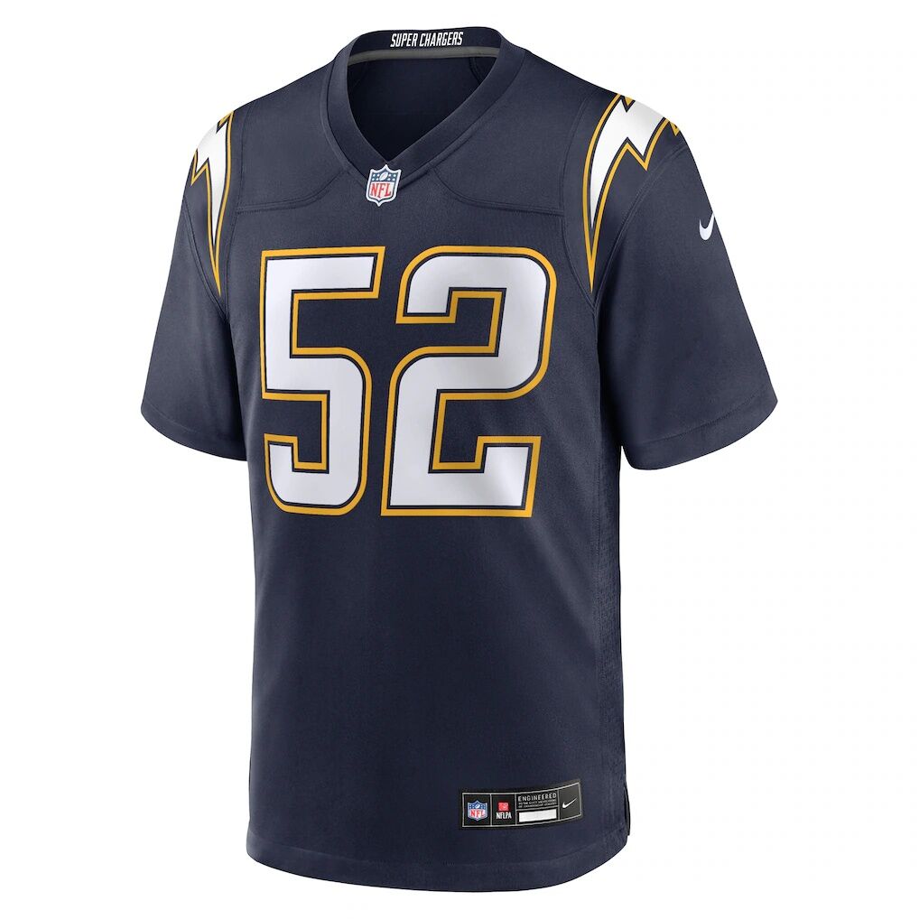 Khalil Mack Los Angeles Chargers Nike Alternate Charger Power Game Player Jersey