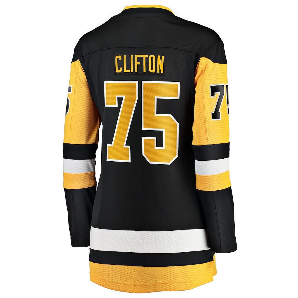 Connor Clifton Pittsburgh Penguins Fashion7 Women's Home Breakaway Jersey