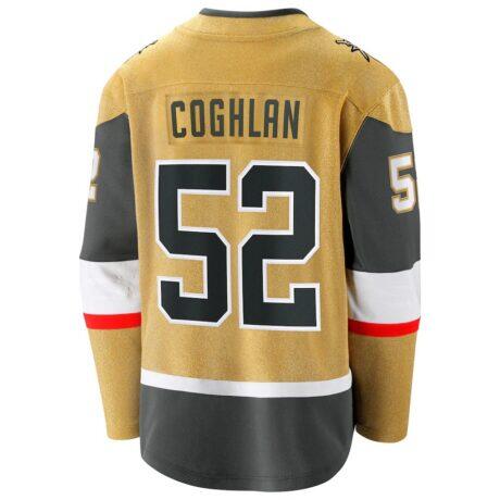 Dylan Coghlan Vegas Golden Knights Fashion7 Home Breakaway Jersey - Gold - Front View