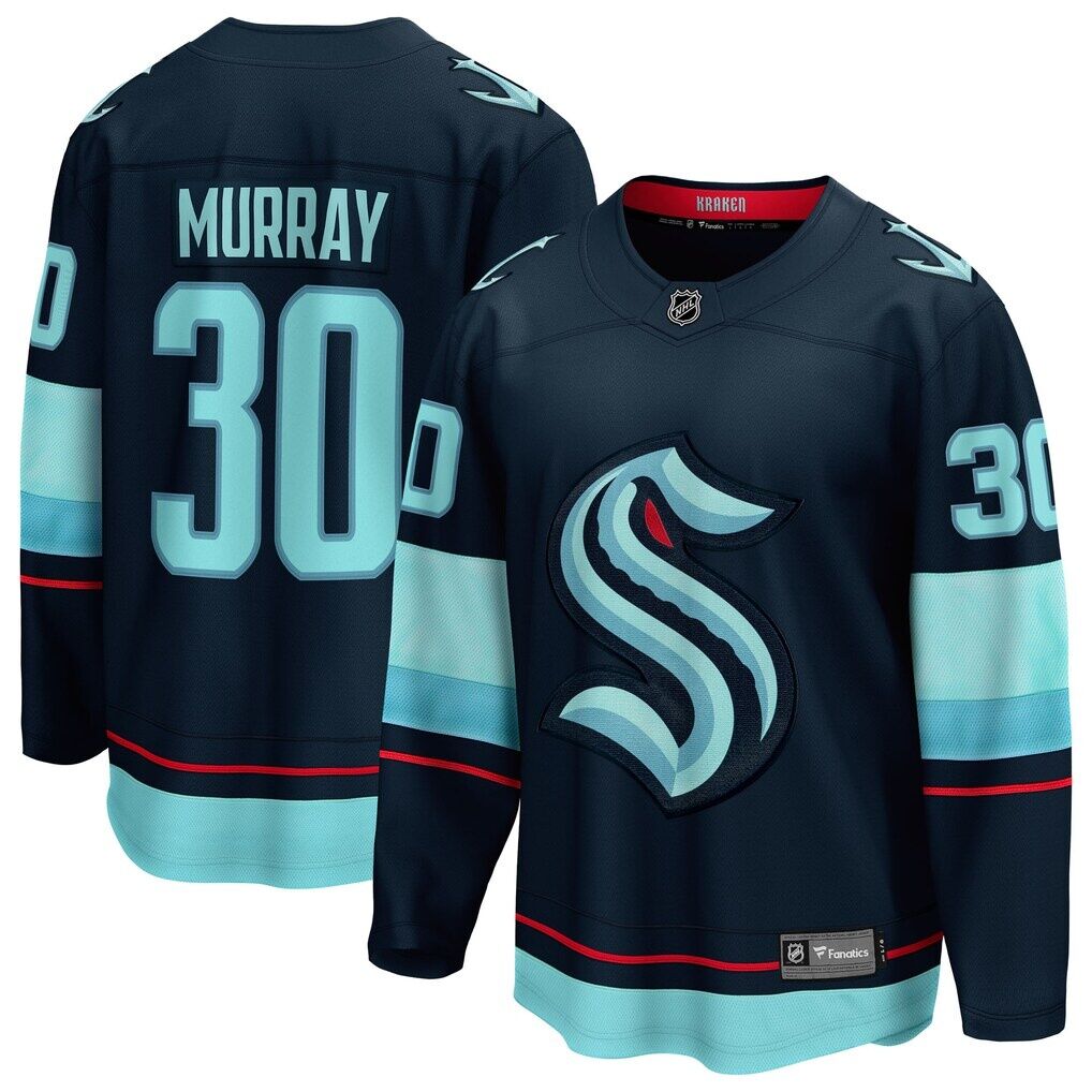 Matt Murray Seattle Kraken Fashion7 Home Breakaway Jersey - Deep Sea Blue