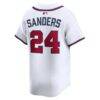 Deion Sanders Atlanta Braves Nike Limited Player Jersey - White - Detail View