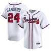 Deion Sanders Atlanta Braves Nike Limited Player Jersey - White - Front View