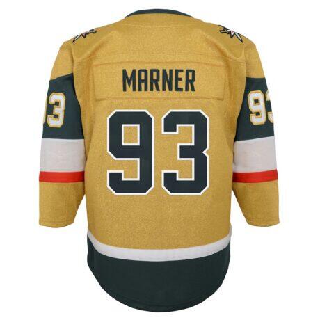 Mitch Marner Vegas Golden Knights Outerstuff Youth Premier Player Jersey - Gold - Front View