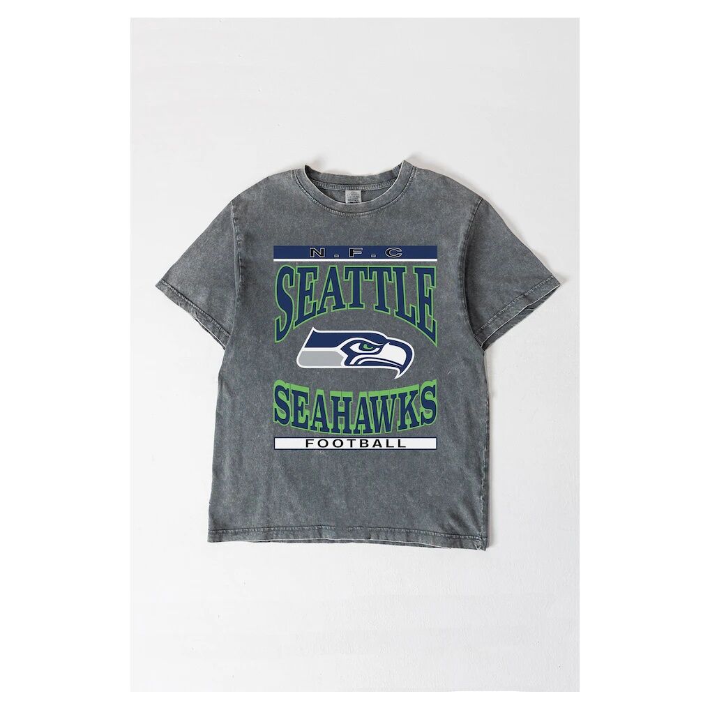 Seattle Seahawks Gameday Couture Women's Oversized Classic Grind Washed T-Shirt