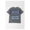 Indianapolis Colts Gameday Couture Women's Oversized Classic Grind Washed T-Shirt - Gray - Front View