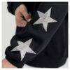 Cincinnati Bengals Gameday Couture Women's Pure Victory Rhinestud Star-Sleeve Pullover Sweatshirt - Black - Side View
