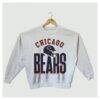 Chicago Bears Gameday Couture Women's Fierce Focus Premium Oversized Fleece Pullover Sweatshirt - - Front View