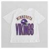 Minnesota Vikings Gameday Couture Women's Oversized Classic Fierce Focus T-Shirt - White - Alt1