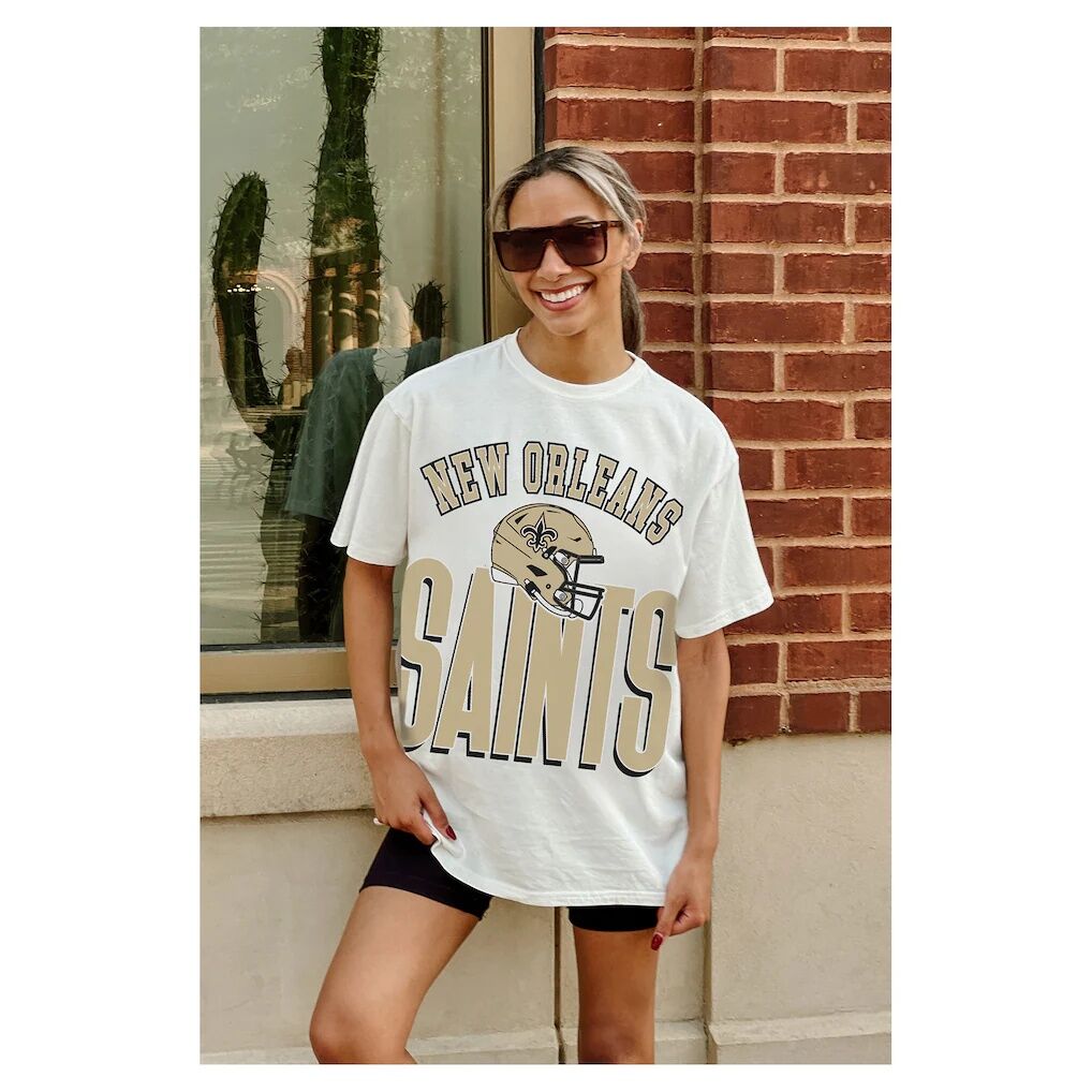 New Orleans Saints Gameday Couture Women's Oversized Classic Fierce Focus T-Shirt
