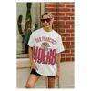 San Francisco 49ers Gameday Couture Women's Oversized Classic Fierce Focus T-Shirt - White - Detail View