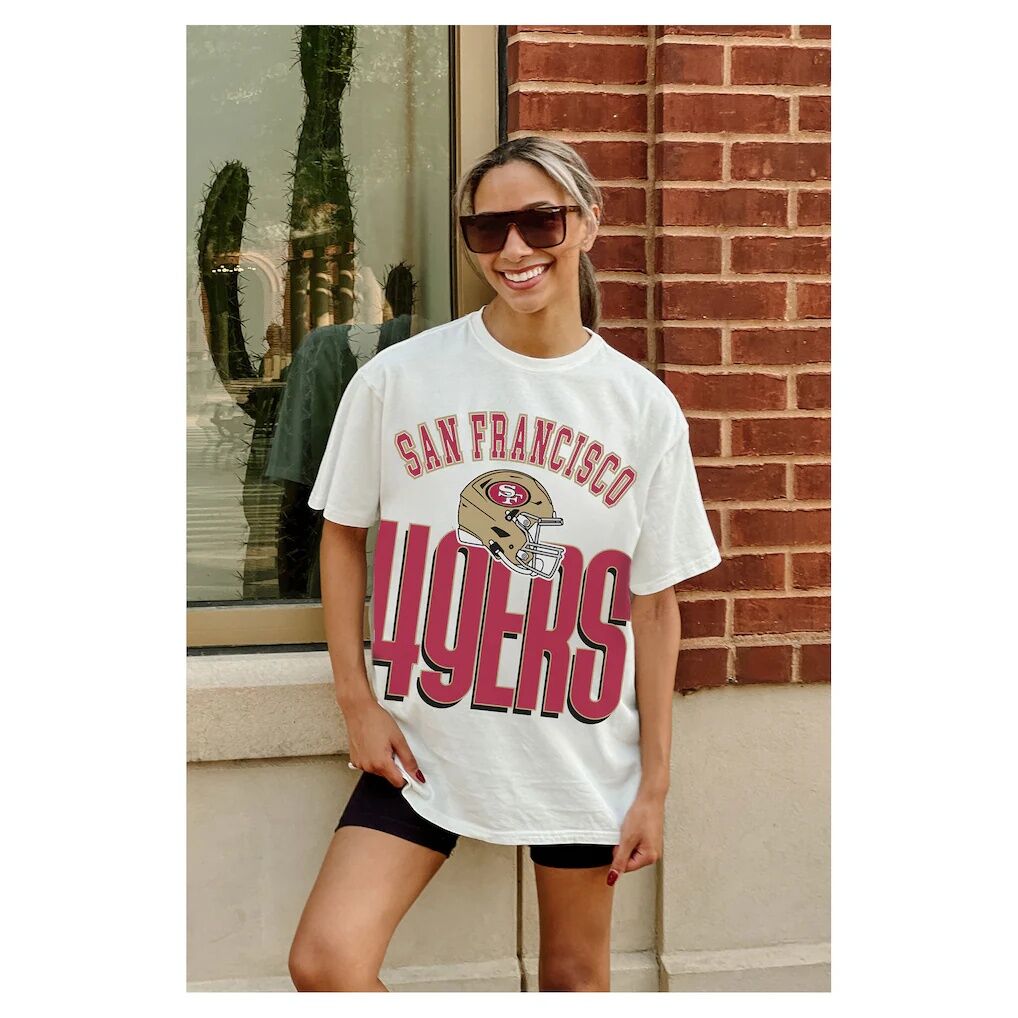 San Francisco 49ers Gameday Couture Women's Oversized Classic Fierce Focus T-Shirt
