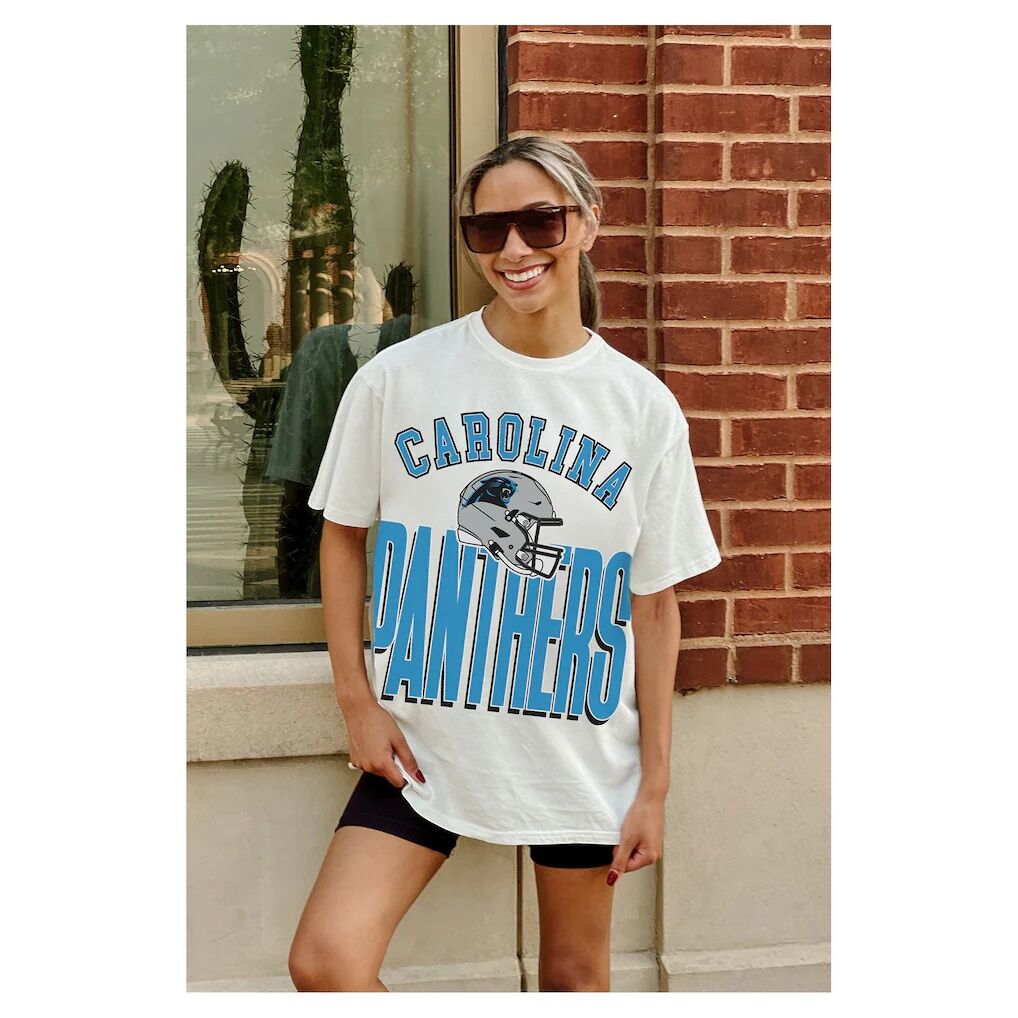 Carolina Panthers Gameday Couture Women's Oversized Classic Fierce Focus T-Shirt