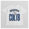 Indianapolis Colts Gameday Couture Women's Oversized Classic Fierce Focus T-Shirt - White - Alt1