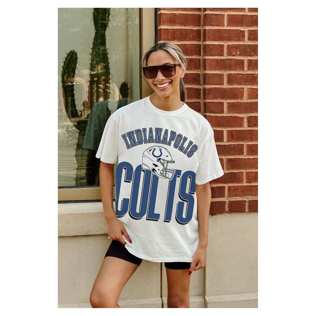 Indianapolis Colts Gameday Couture Women's Oversized Classic Fierce Focus T-Shirt