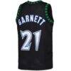 Kevin Garnett Minnesota Timberwolves Mitchell & Ness Youth 1997/98 Hardwood Classics Swingman Jersey - Black - Detail View