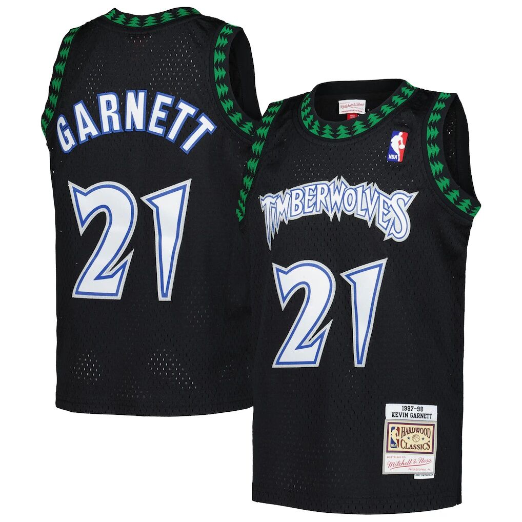 Kevin Garnett Minnesota Timberwolves Mitchell & Ness Youth 1997/98 Hardwood Classics Swingman Jersey