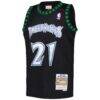 Kevin Garnett Minnesota Timberwolves Mitchell & Ness Youth 1997/98 Hardwood Classics Swingman Jersey - Black - Side View