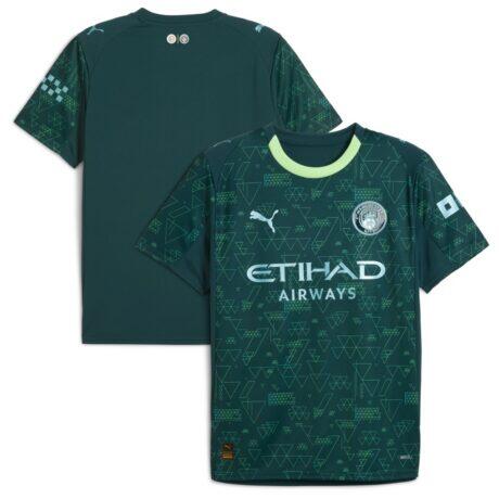 Manchester City Puma x EA SPORTS FC 2025/26 Fourth Jersey - Green - Front View