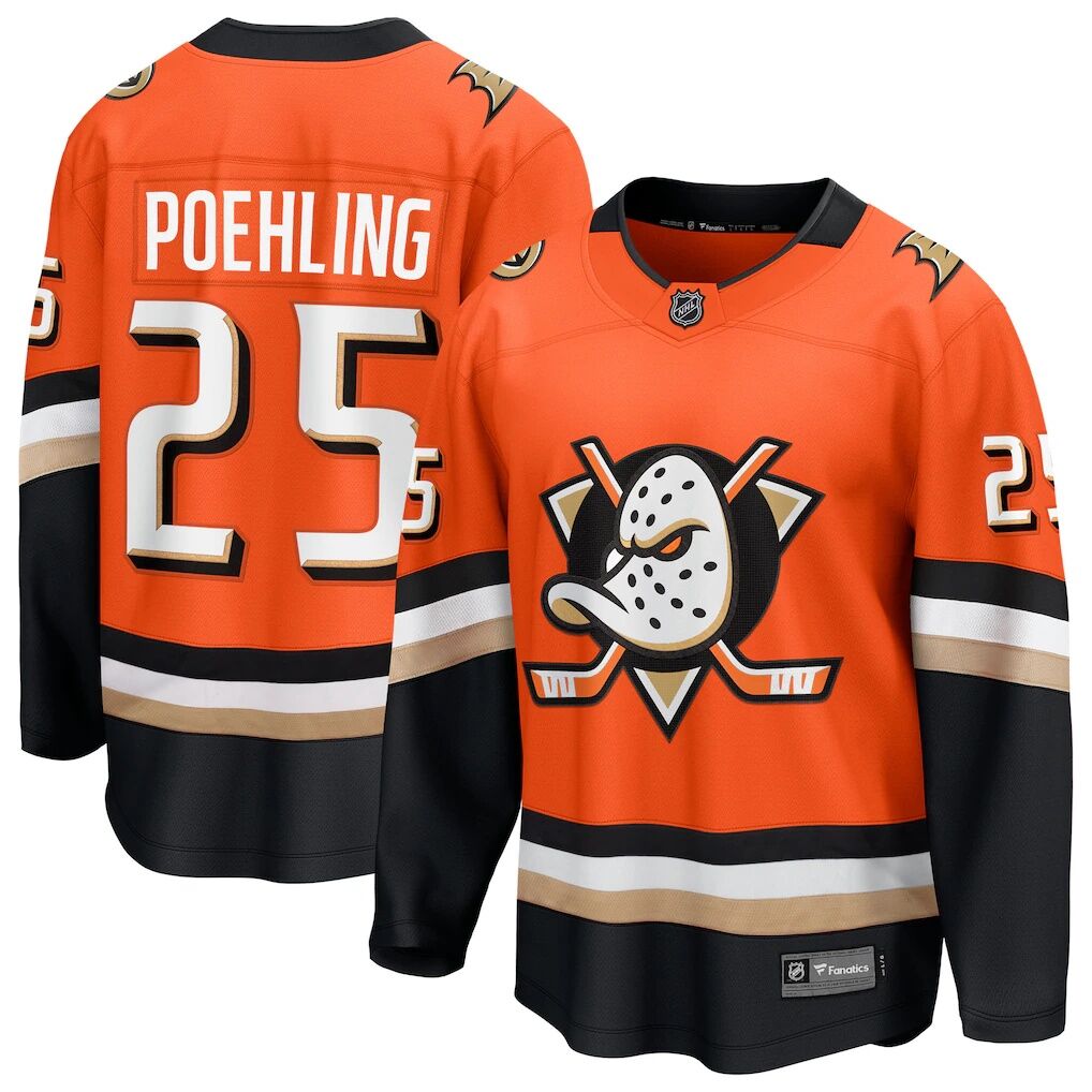 Ryan Poehling Anaheim Ducks Fashion7 Home Breakaway Jersey