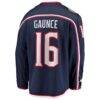 Brendan Gaunce Columbus Blue Jackets Fashion7 Home Breakaway Jersey - Navy - Detail View