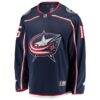 Brendan Gaunce Columbus Blue Jackets Fashion7 Home Breakaway Jersey - Navy - Side View