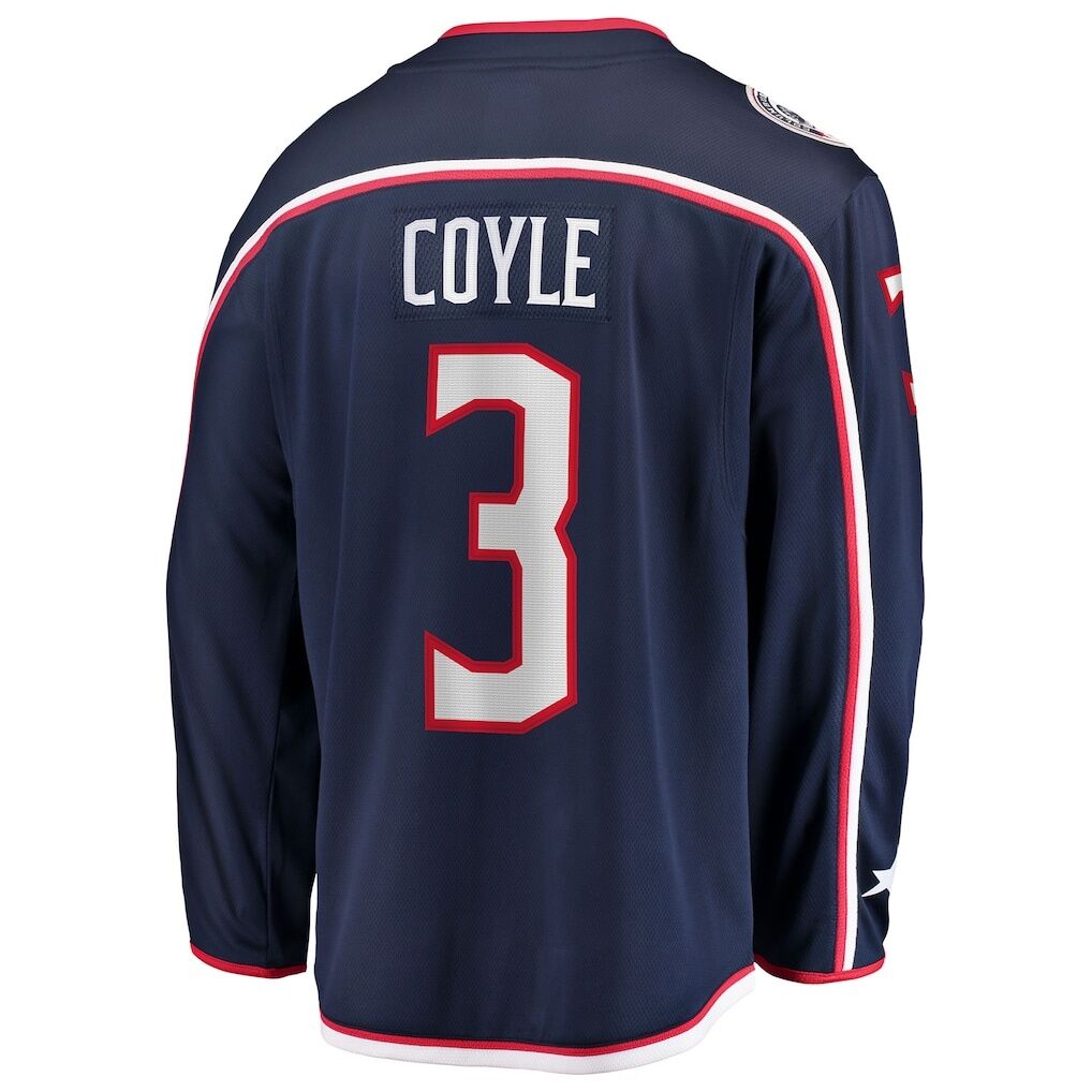 Charlie Coyle Columbus Blue Jackets Fashion7 Home Breakaway Jersey