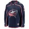 Charlie Coyle Columbus Blue Jackets Fashion7 Home Breakaway Jersey - Navy - Side View