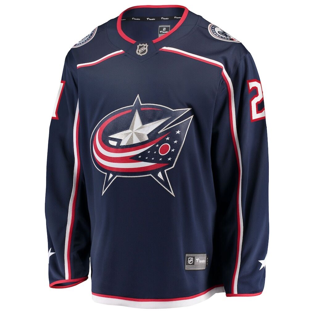 Isac Lundestrom Columbus Blue Jackets Fashion7 Home Breakaway Jersey