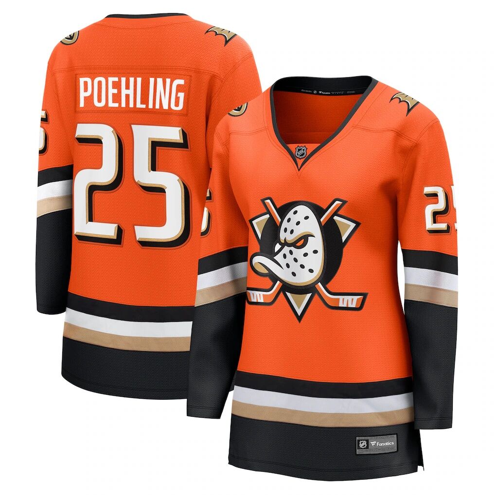 Ryan Poehling Anaheim Ducks Fashion7 Women's Home Breakaway Jersey