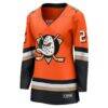 Ryan Poehling Anaheim Ducks Fashion7 Women's Home Breakaway Jersey - Orange - Side View