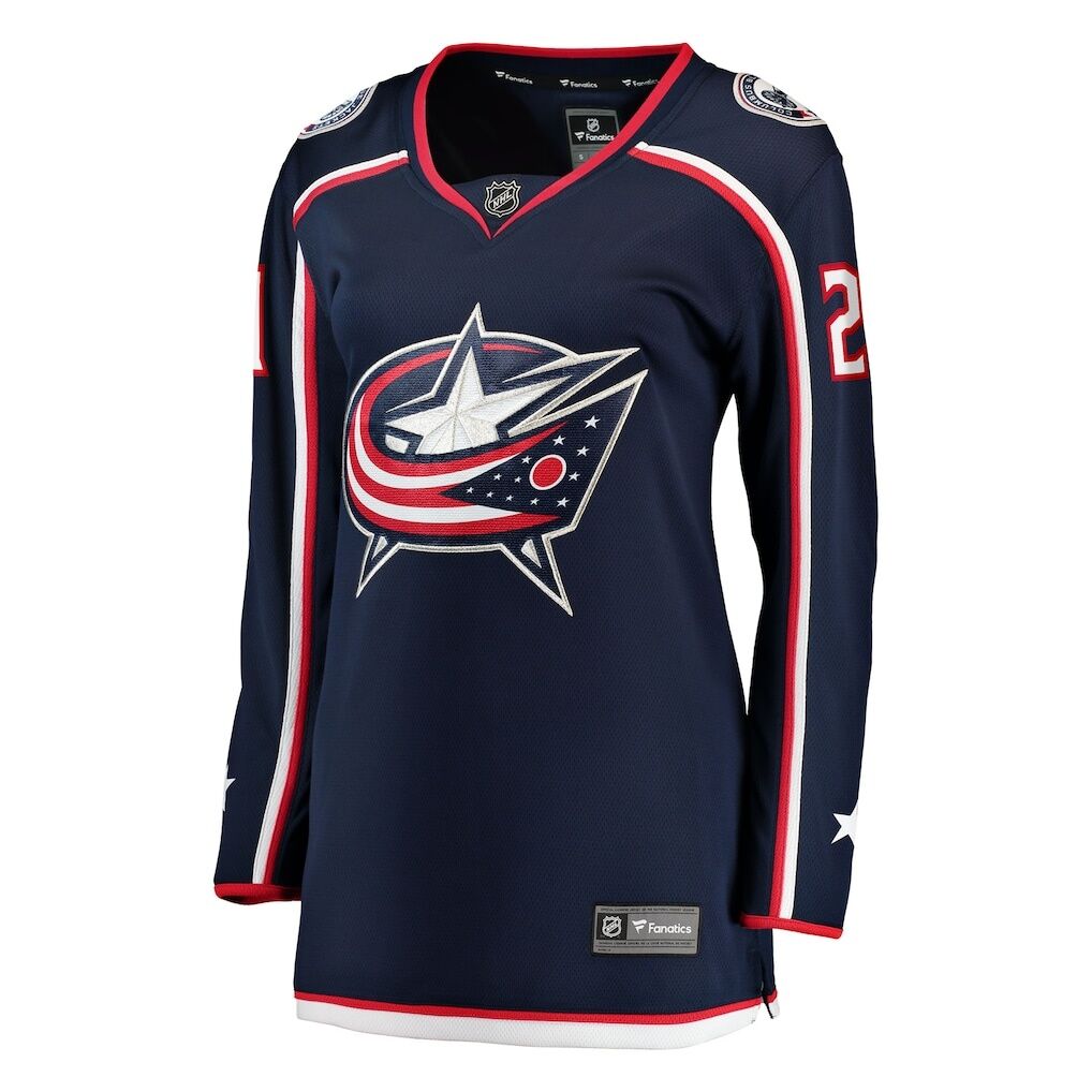 Isac Lundestrom Columbus Blue Jackets Fashion7 Women's Home Breakaway Jersey