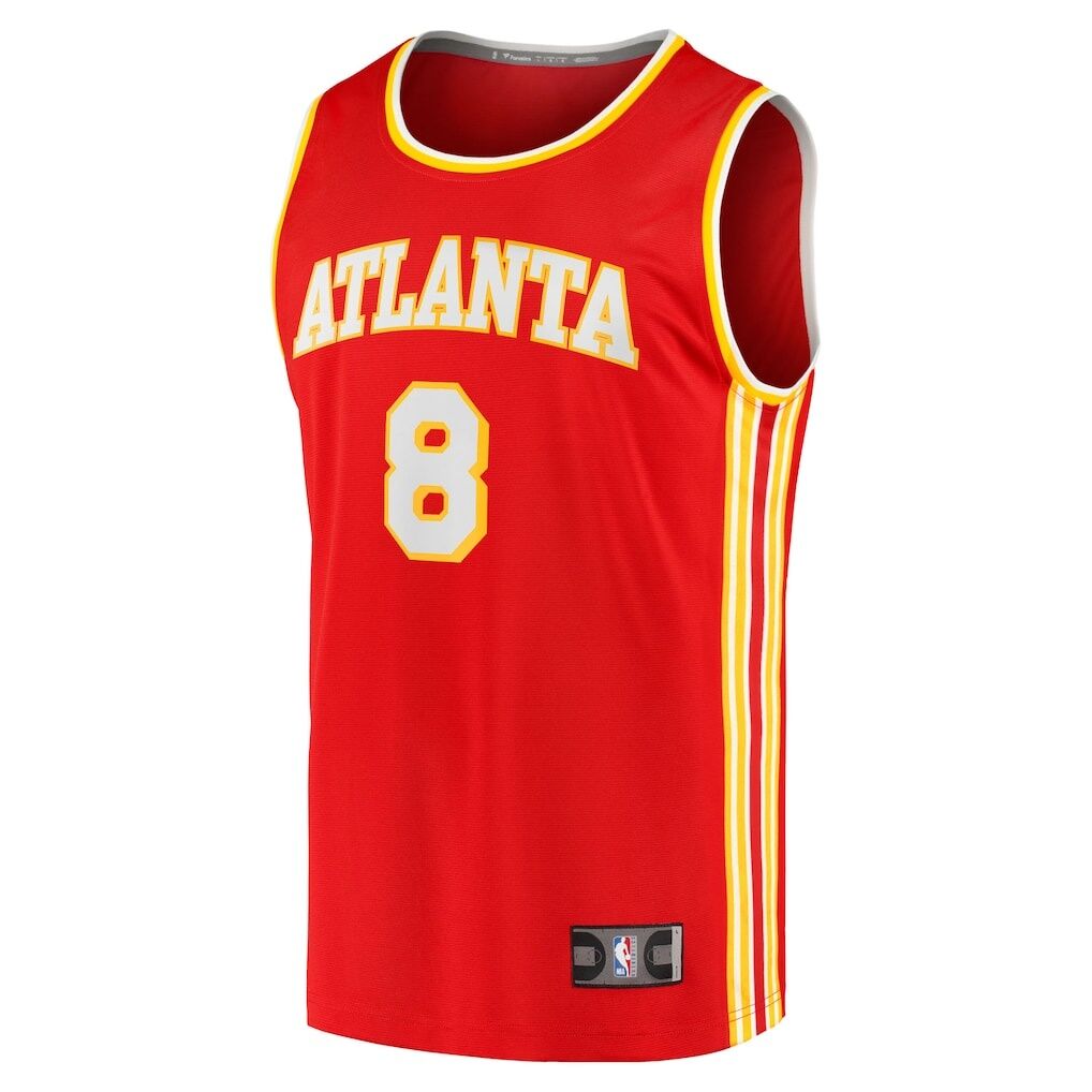 Kristaps Porziņģis Atlanta Hawks Fashion7 Fast Break Replica Jersey - Red - Icon Edition