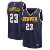 Cameron Johnson Denver Nuggets Fashion7 Youth Fast Break Replica Jersey - Navy - - Front View