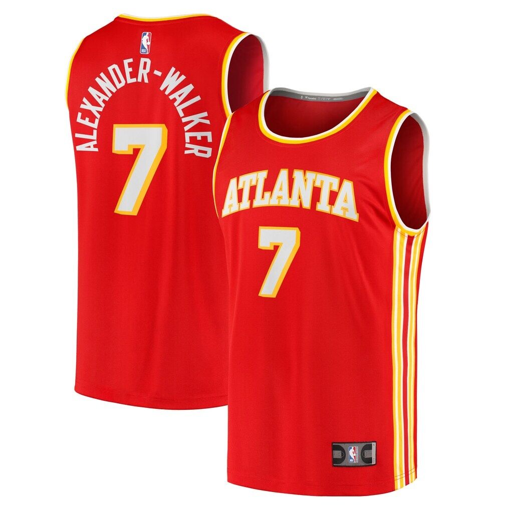 Nickeil Alexander-Walker Atlanta Hawks Fashion7 Fast Break Replica Jersey - Red - Icon Edition