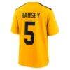 Jalen Ramsey Pittsburgh Steelers Nike Alternate 1933 Throwback Game Jersey - Gold - Detail View