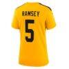 Jalen Ramsey Pittsburgh Steelers Nike Women's Alternate 1933 Throwback Game Jersey - Gold - Detail View